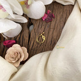 Vriksham Designer Gold Naths/Nose pin-White-G17524